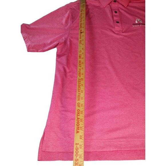 FootJoy FJ Golf Polo Men Sz L Southern Oaks Golf Club Pink Embroidered Athleisur - Picture 3 of 10